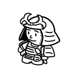 Dibujo para colorear: Samurai (Personajes) #107299 - Dibujos para Colorear e Imprimir Gratis