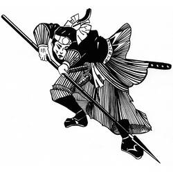 Dibujo para colorear: Samurai (Personajes) #107305 - Dibujos para Colorear e Imprimir Gratis
