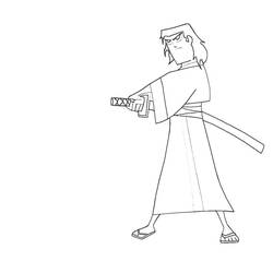 Dibujo para colorear: Samurai (Personajes) #107306 - Dibujos para Colorear e Imprimir Gratis