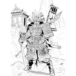 Dibujo para colorear: Samurai (Personajes) #107315 - Dibujos para Colorear e Imprimir Gratis