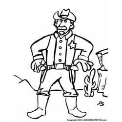 Dibujo para colorear: Sheriff (Personajes) #107438 - Dibujos para Colorear e Imprimir Gratis