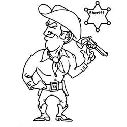 Dibujo para colorear: Sheriff (Personajes) #107501 - Dibujos para Colorear e Imprimir Gratis