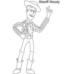 Dibujo para colorear: Sheriff (Personajes) #107515 - Dibujos para Colorear e Imprimir Gratis