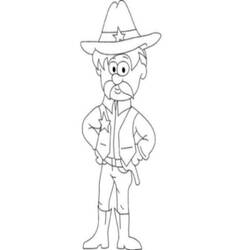 Dibujo para colorear: Sheriff (Personajes) #107654 - Dibujos para Colorear e Imprimir Gratis