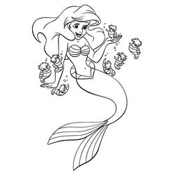 Dibujo para colorear: Sirena (Personajes) #147165 - Dibujos para Colorear e Imprimir Gratis