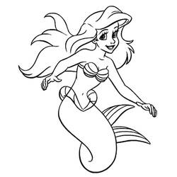 Dibujo para colorear: Sirena (Personajes) #147204 - Dibujos para Colorear e Imprimir Gratis