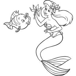 Dibujo para colorear: Sirena (Personajes) #147226 - Dibujos para Colorear e Imprimir Gratis
