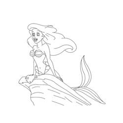 Dibujo para colorear: Sirena (Personajes) #147228 - Dibujos para Colorear e Imprimir Gratis