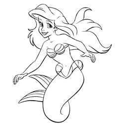 Dibujo para colorear: Sirena (Personajes) #147253 - Dibujos para Colorear e Imprimir Gratis