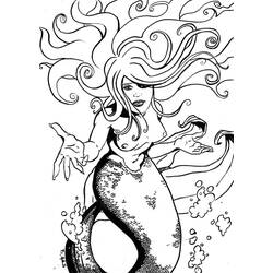 Dibujo para colorear: Sirena (Personajes) #147279 - Dibujos para Colorear e Imprimir Gratis