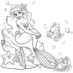 Dibujo para colorear: Sirena (Personajes) #147337 - Dibujos para Colorear e Imprimir Gratis