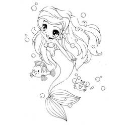 Dibujo para colorear: Sirena (Personajes) #147390 - Dibujos para Colorear e Imprimir Gratis