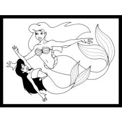 Dibujo para colorear: Sirena (Personajes) #147393 - Dibujos para Colorear e Imprimir Gratis
