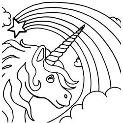 Dibujo para colorear: Unicornio (Personajes) #19432 - Dibujos para Colorear e Imprimir Gratis