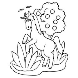 Dibujo para colorear: Unicornio (Personajes) #19435 - Dibujos para Colorear e Imprimir Gratis