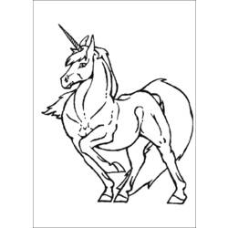 Dibujo para colorear: Unicornio (Personajes) #19445 - Dibujos para Colorear e Imprimir Gratis