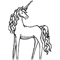 Dibujo para colorear: Unicornio (Personajes) #19455 - Dibujos para Colorear e Imprimir Gratis