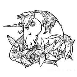 Dibujo para colorear: Unicornio (Personajes) #19458 - Dibujos para Colorear e Imprimir Gratis