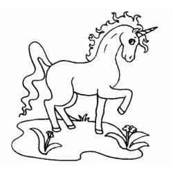 Dibujo para colorear: Unicornio (Personajes) #19471 - Dibujos para Colorear e Imprimir Gratis
