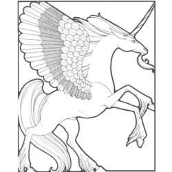 Dibujo para colorear: Unicornio (Personajes) #19499 - Dibujos para Colorear e Imprimir Gratis