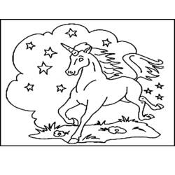 Dibujo para colorear: Unicornio (Personajes) #19500 - Dibujos para Colorear e Imprimir Gratis