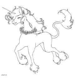 Dibujo para colorear: Unicornio (Personajes) #19528 - Dibujos para Colorear e Imprimir Gratis