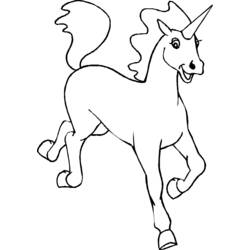Dibujo para colorear: Unicornio (Personajes) #19570 - Dibujos para Colorear e Imprimir Gratis