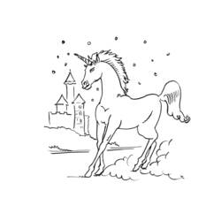 Dibujo para colorear: Unicornio (Personajes) #19619 - Dibujos para Colorear e Imprimir Gratis