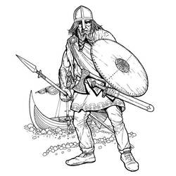 Dibujo para colorear: Vikingo (Personajes) #149340 - Dibujos para Colorear e Imprimir Gratis