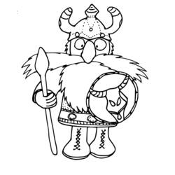 Dibujo para colorear: Vikingo (Personajes) #149345 - Dibujos para Colorear e Imprimir Gratis