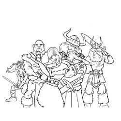 Dibujo para colorear: Vikingo (Personajes) #149370 - Dibujos para Colorear e Imprimir Gratis