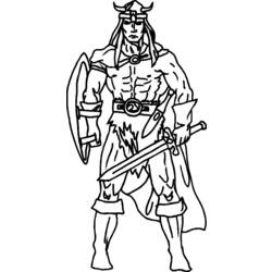 Dibujo para colorear: Vikingo (Personajes) #149386 - Dibujos para Colorear e Imprimir Gratis