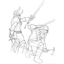 Dibujo para colorear: Vikingo (Personajes) #149443 - Dibujos para Colorear e Imprimir Gratis