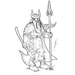 Dibujo para colorear: Vikingo (Personajes) #149445 - Dibujos para Colorear e Imprimir Gratis