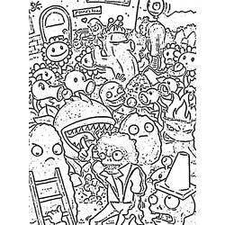 Dibujo para colorear: Zombi (Personajes) #85635 - Dibujos para Colorear e Imprimir Gratis