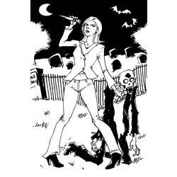 Dibujo para colorear: Buffy the vampire slayer (Programas de televisión) #152697 - Dibujos para Colorear e Imprimir Gratis