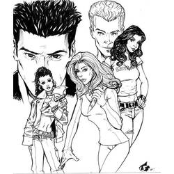Dibujo para colorear: Buffy the vampire slayer (Programas de televisión) #152700 - Dibujos para Colorear e Imprimir Gratis
