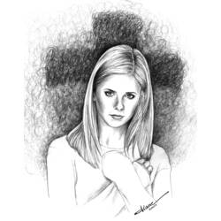 Dibujo para colorear: Buffy the vampire slayer (Programas de televisión) #152926 - Dibujos para Colorear e Imprimir Gratis