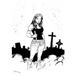 Dibujo para colorear: Buffy the vampire slayer (Programas de televisión) #153072 - Dibujos para Colorear e Imprimir Gratis