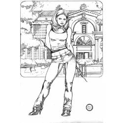 Dibujos para colorear: Buffy the vampire slayer - Dibujos para Colorear e Imprimir Gratis