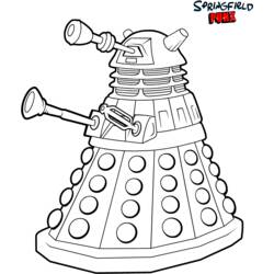 Dibujo para colorear: Doctor Who (Programas de televisión) #153105 - Dibujos para Colorear e Imprimir Gratis