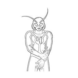 Dibujo para colorear: Ant-Man (Superhéroes) #77669 - Dibujos para Colorear e Imprimir Gratis