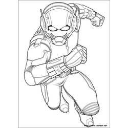 Dibujo para colorear: Ant-Man (Superhéroes) #77670 - Dibujos para Colorear e Imprimir Gratis