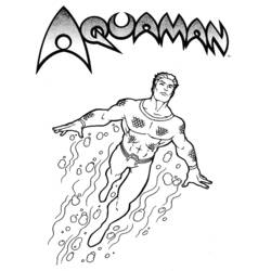 Dibujo para colorear: Aquaman (Superhéroes) #84970 - Dibujos para Colorear e Imprimir Gratis