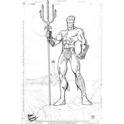Dibujo para colorear: Aquaman (Superhéroes) #84971 - Dibujos para Colorear e Imprimir Gratis
