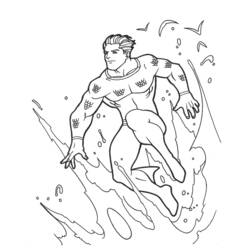 Dibujo para colorear: Aquaman (Superhéroes) #84976 - Dibujos para Colorear e Imprimir Gratis
