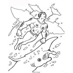 Dibujo para colorear: Aquaman (Superhéroes) #84991 - Dibujos para Colorear e Imprimir Gratis