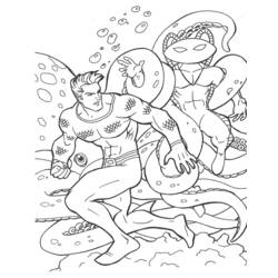 Dibujo para colorear: Aquaman (Superhéroes) #85007 - Dibujos para Colorear e Imprimir Gratis