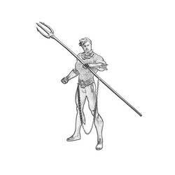 Dibujo para colorear: Aquaman (Superhéroes) #85039 - Dibujos para Colorear e Imprimir Gratis