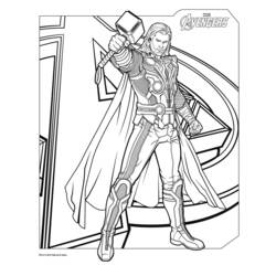 Dibujo para colorear: Avengers (Superhéroes) #74019 - Dibujos para Colorear e Imprimir Gratis